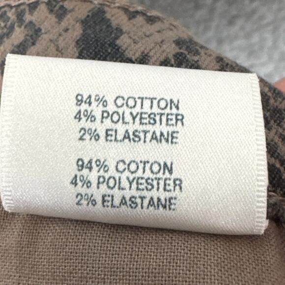 J Brand Women’s Lillie Coated Boa Patterned Cigarette Pants Size 29 Mobwife - Picture 11 of 13